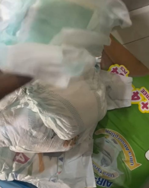 "Almost all of them are bad" - Nigerian mom calls out popular diaper company over poor quality (VIDEO)