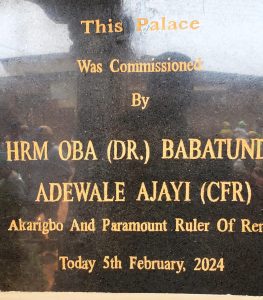 Akarigbo Commissions Radanuwa of Idado’s Majestic New Palace, Celebrates 3rd Coronation Anniversary