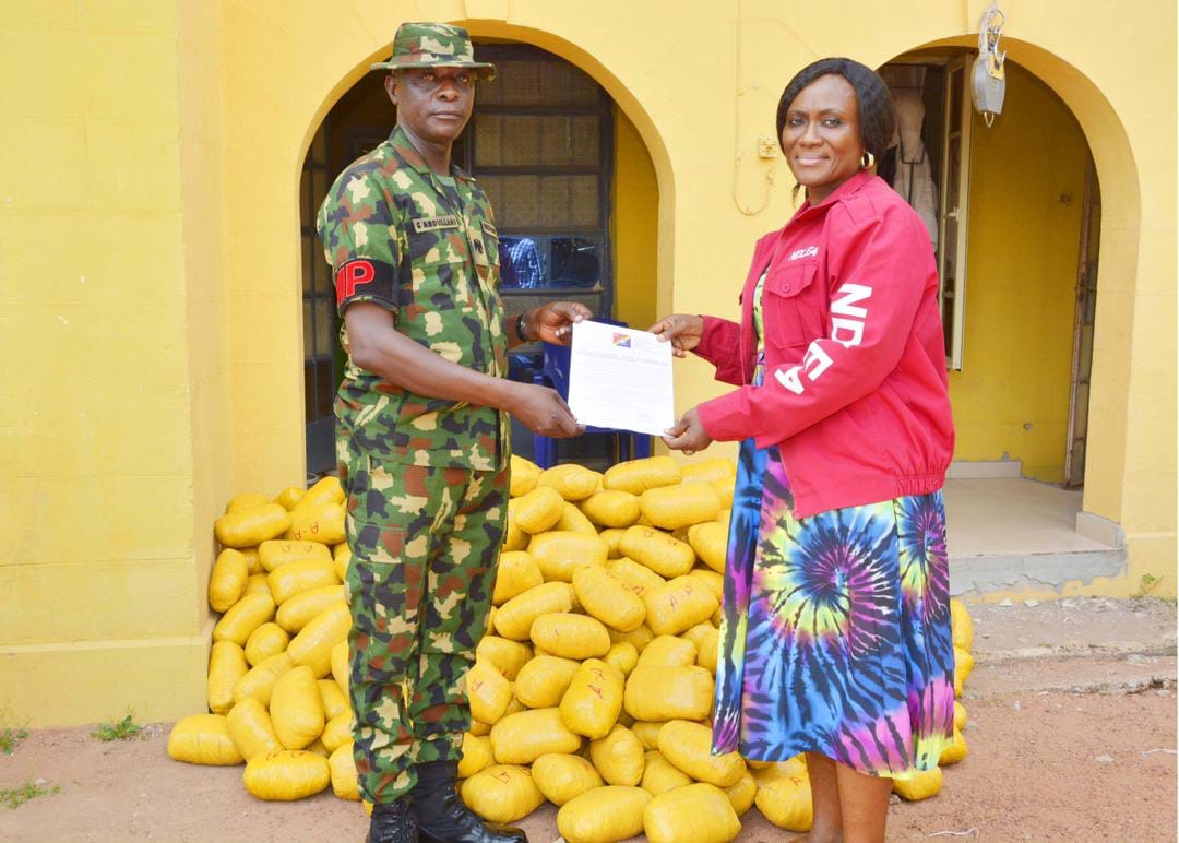 Nigeria Army Hands Over Seized 223kg of Cannabis Sativa to Ogun NDLEA