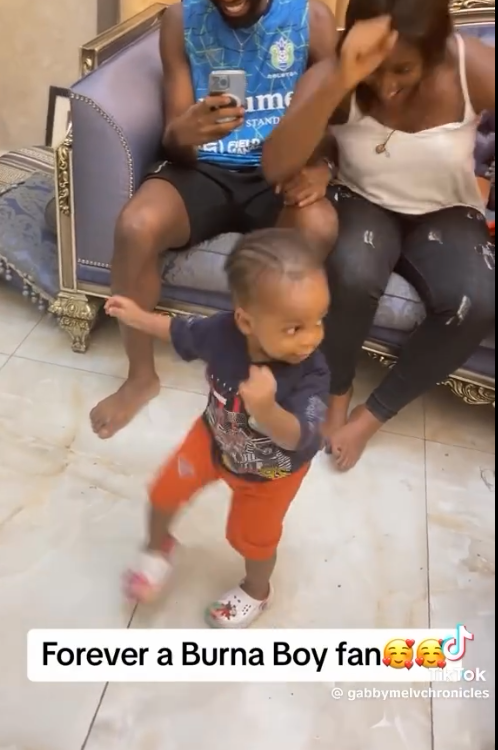 Burna Boy's youngest fan wows many with his dance steps to "City Boy"