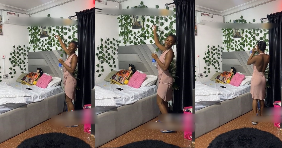 "Sweet feeling, Life na step by step" - Mixed Reactions As Lady Celebrates Her Newly Purchased Air Conditioner (VIDEO)