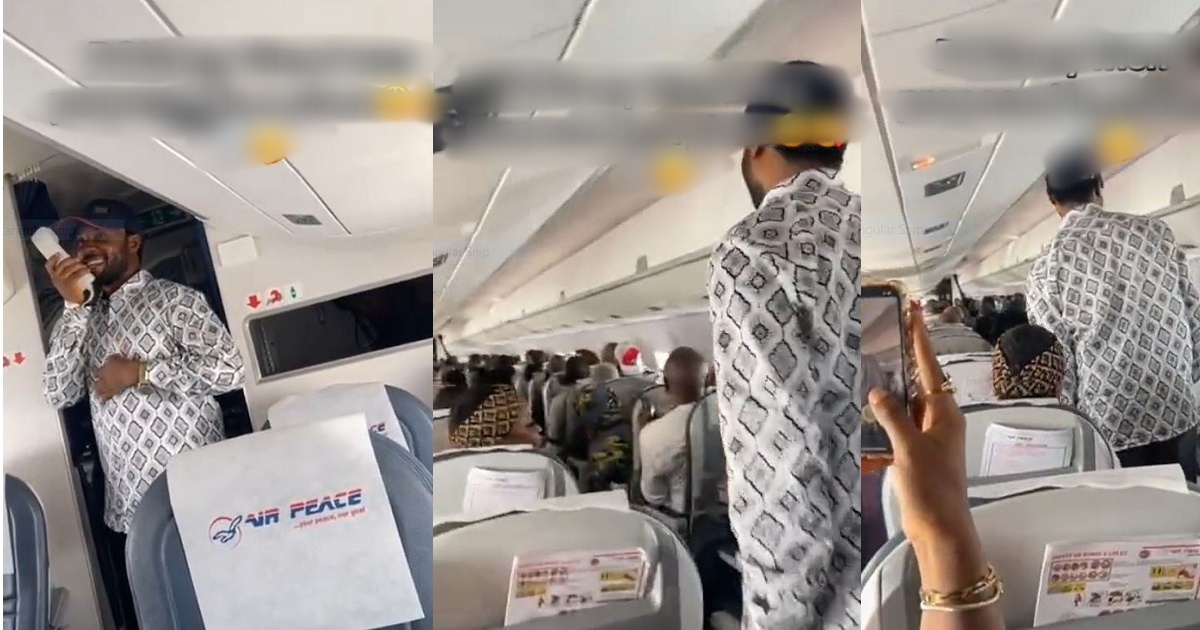 Video A Of Nigerian Man Surprising His Girlfriend With In-Flight Marriage Proposal Melts Hearts Online (WATCH)