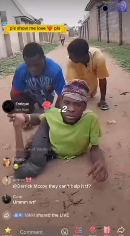 Viral video of street bêgg@rs begging followers for gifts on TikTok live sparks reaction online (WATCH)