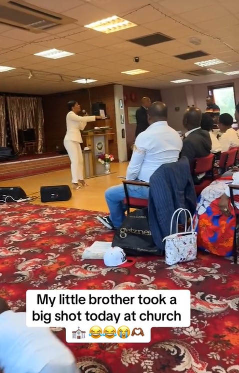 "Bro won’t ever go to that church again" – Moment a young man felt gu!lty after a pastor preached against his appearance (WATCH)