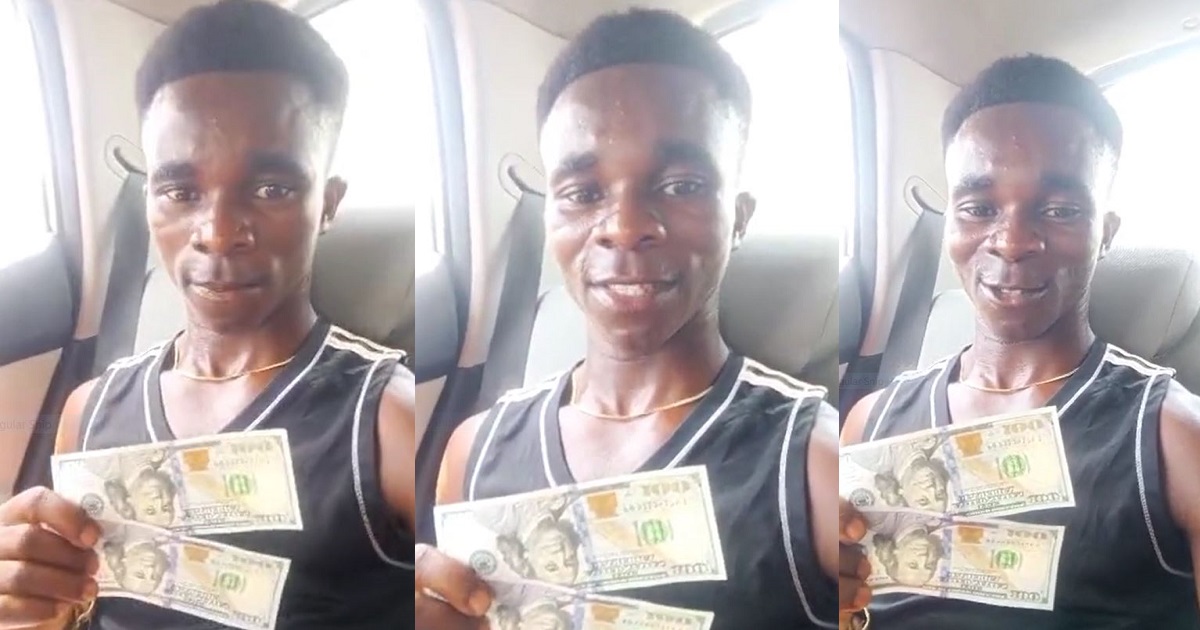 Nigerian Man's Heartfelt Reaction To Seeing And Holding Dollars For The First Time Goes Viral (WATCH)