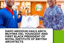 Dapo Abiodun Hails Arch. Muyiwa Oki, Youngest and First Black President of Royal Institute of British Architects