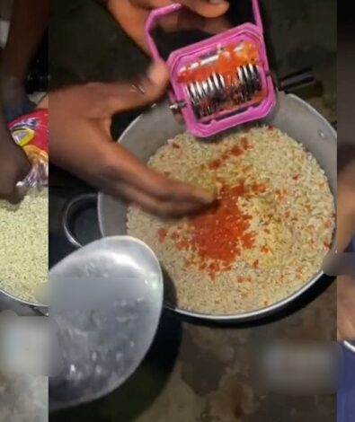 Nigerian Lady Shocks Viewers Online With Her Superhuman Eating Skills, As She Devours 10 Packs Of Noodles In One Sitting (WATCH)