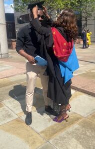 "Man paid £14,500 for my fees without asking for a dime from me" – Nigerian lady salutes her husband for funding her Masters Degree in UK (VIDEO)