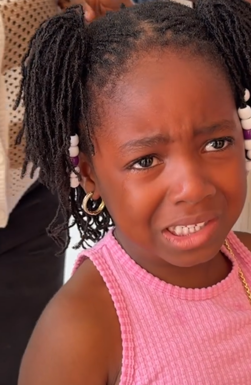 "I don't want to go to Canada" – Little girl cr!es after visiting Nigeria for the first time (WATCH)