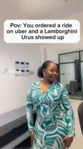 Nigerian Lady Was Astounded to Discover Her Uber Ride Was A Lamborghini Urus Worth 300M (VIDEO)