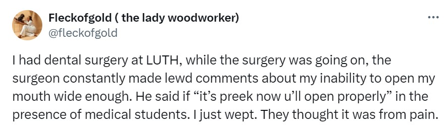 "He said if it’s pr££k now you’ll open properly" – Lady shares what a male surgeon at LUTH said to her while she strugglǝd to open her mouth during dental surgǝry