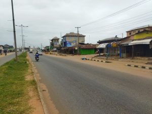 Sagamu Street Deserted as Nationwide Protest Begins