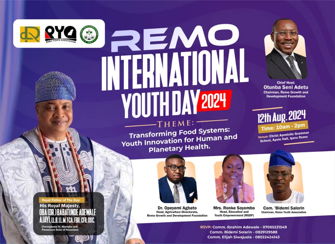 International Youth Day to be Celebrated in Remo on August 12