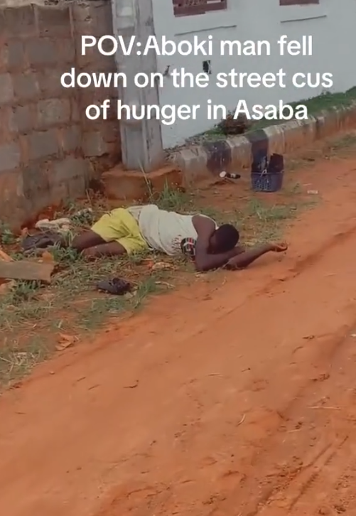 Moment a shoe peddler who slúmps on the street due to hunger was helped (WATCH)