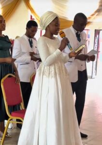 "It’s quite simple and I love it" - Viral Video Of Watchman Church Wedding Stirs Reactions (WATCH)