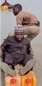 Viral Video Of Borno LG Chairman Heading To Work Via Keg Boat Sparks Reaction (Watch)