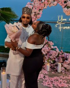 Social media influencer, Yhemo Lee proposes to long time girlfriend, Thayour B (VIDEO)