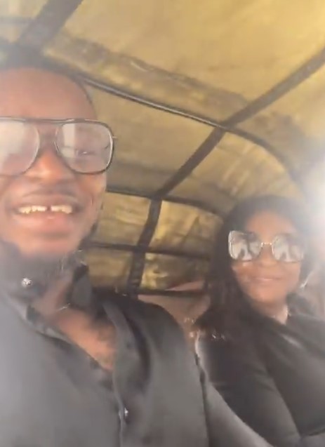 "God did it" – BBNaija Season 9 couple, Kassia and Kellyrae celebrates upgrade from keke napep to car owner with throwback video (WATCH)