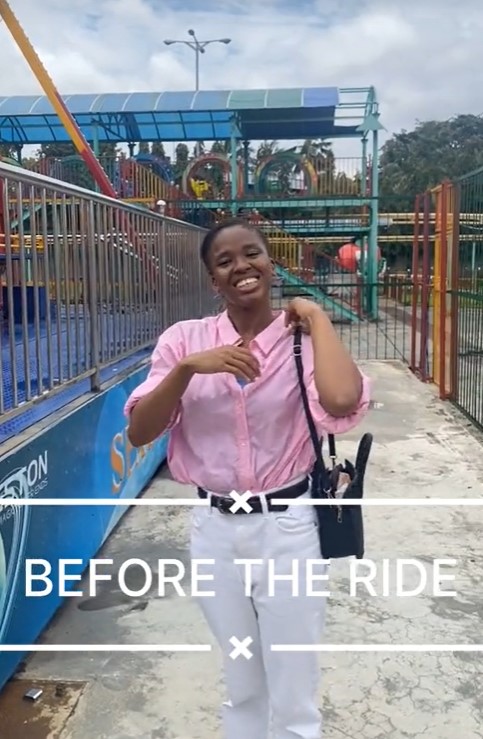 "Never tried this and never trying it" – Lady Shares Her Fr!ghtening Experience Before and After A Ride At Apapa Amusement Park (WATCH) 