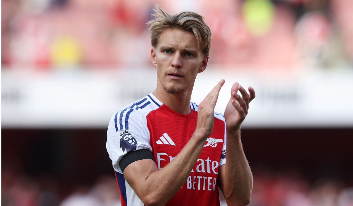 Arsenal midfielder Martin Ødegaard provides a positive update on his ankle injury