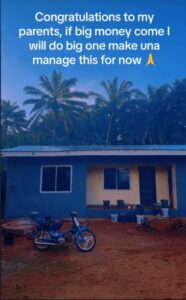 Nigerian Lady Reveals The House She Built For Her Parents While Vowing To Do Even More (VIDEO)