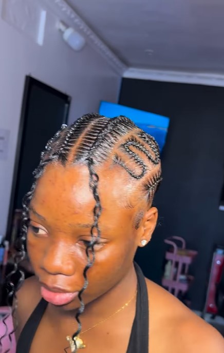 "They braided her thoughts, prayers and hair" – Tongue w@gs as Nigerian lady rocks tight braids with visible scalp discomfort (WATCH)