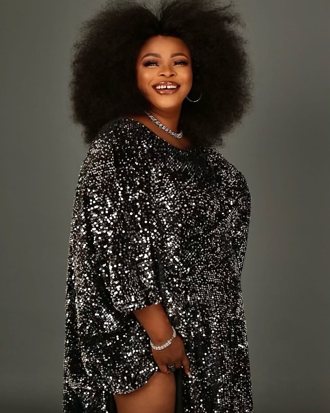 Congratulations pours in as actress Dayo Amusa welcomes baby boy (IMAGES)